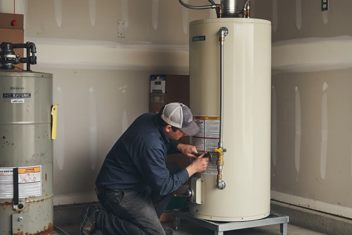 Water heater and shutoff valve replacement in Sanford